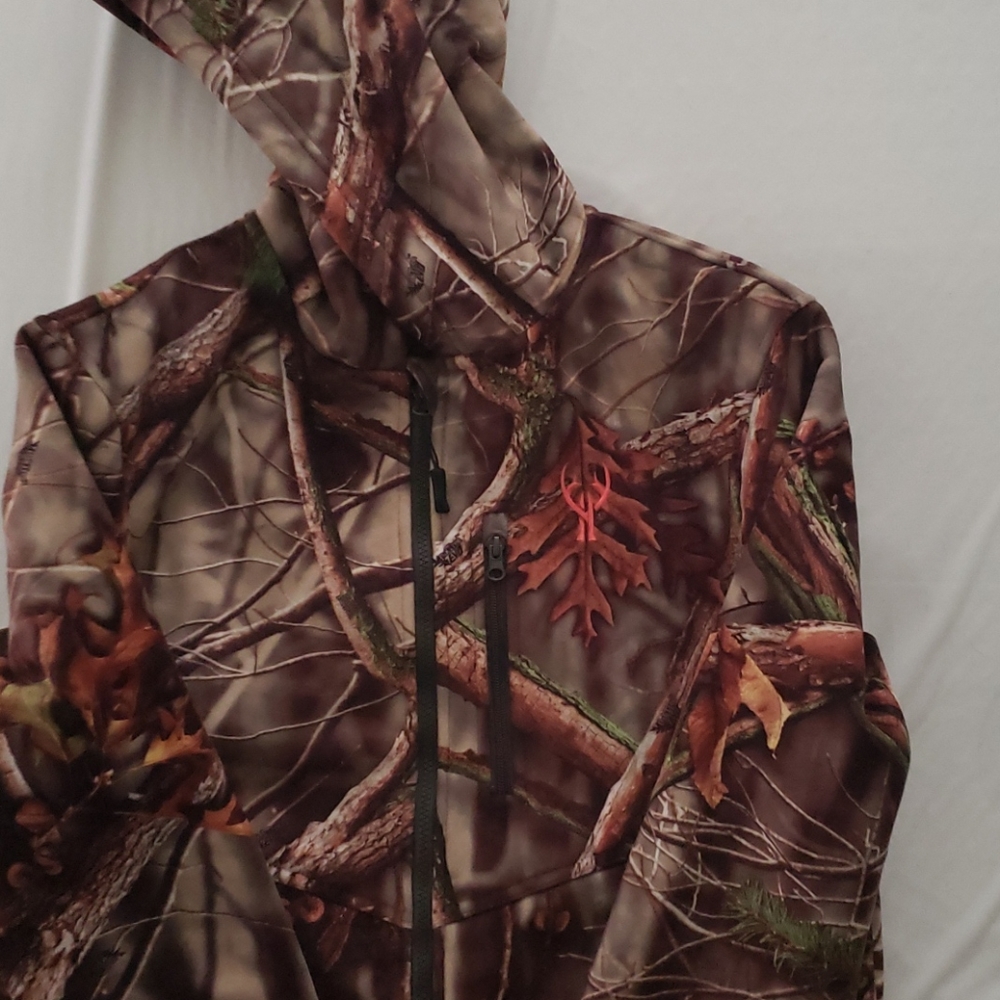 Ladies Mid-weight soft shell hooded jacket fleece